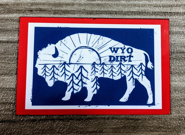 Outdoorsy Bison Flag - Wyo Dirt Customs
